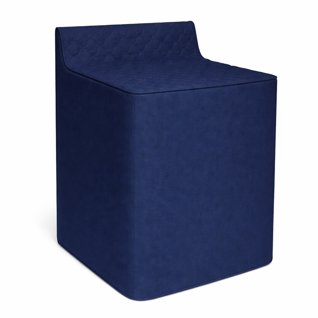 Washing Machine Cover Waterproof Quilted PEVA Zippered Heavy Duty Blue