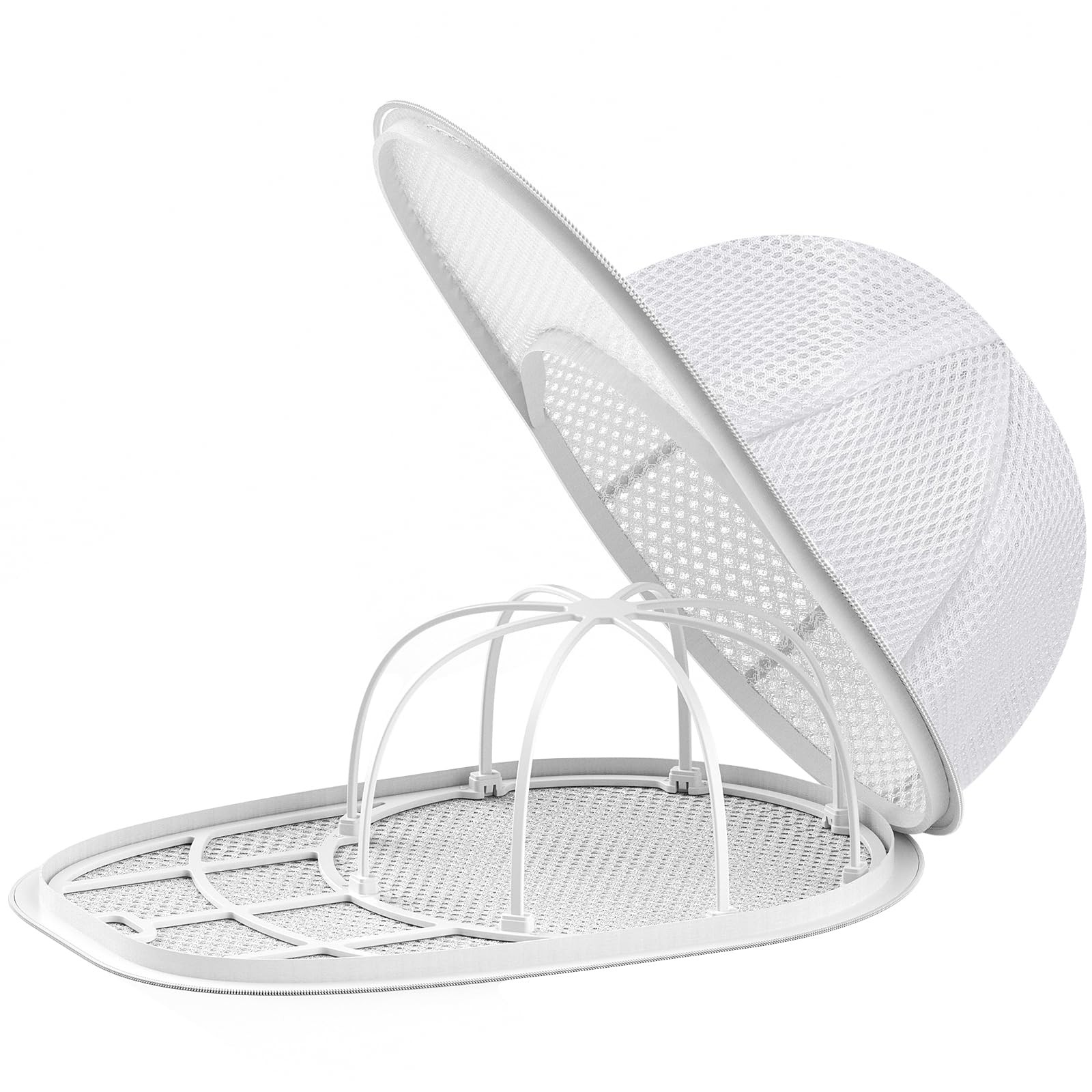 Hat Washer Cage Cleaner for Baseball Caps Fit 13*8.5 inches, White