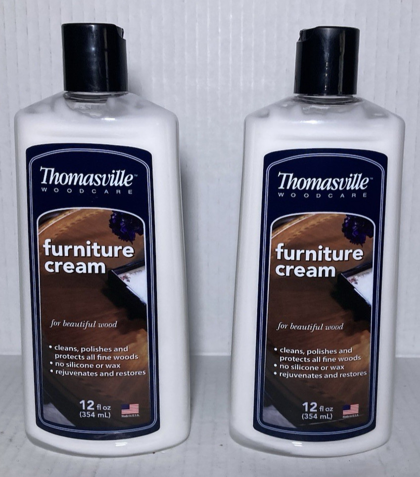 2 Pack Thomasville Wood Care Furniture Cream Polish Protectant 12oz Discontinued
