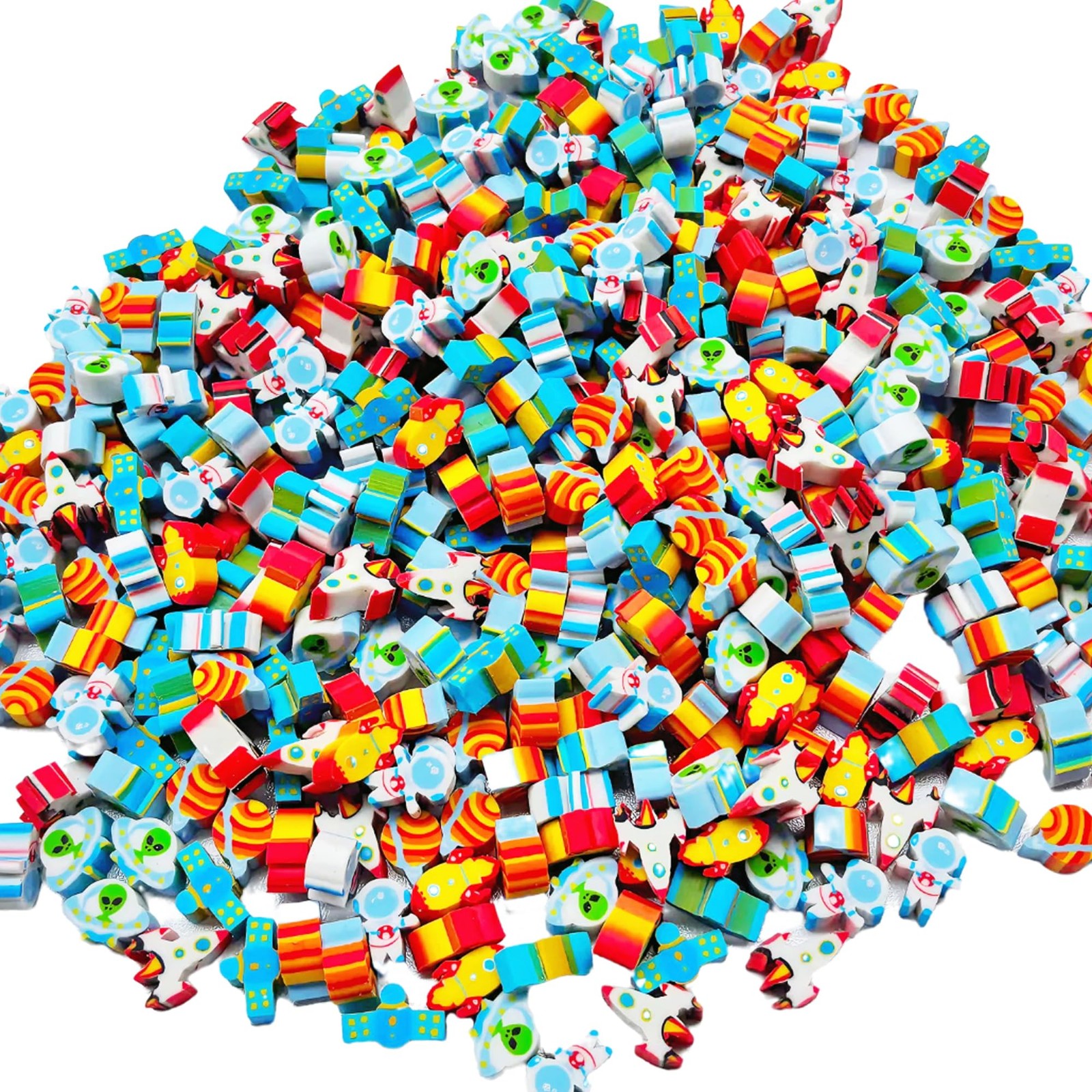 Mini Space Cute Erasers For Kids Fun Classroom Party Gift Bulk 400 PCS