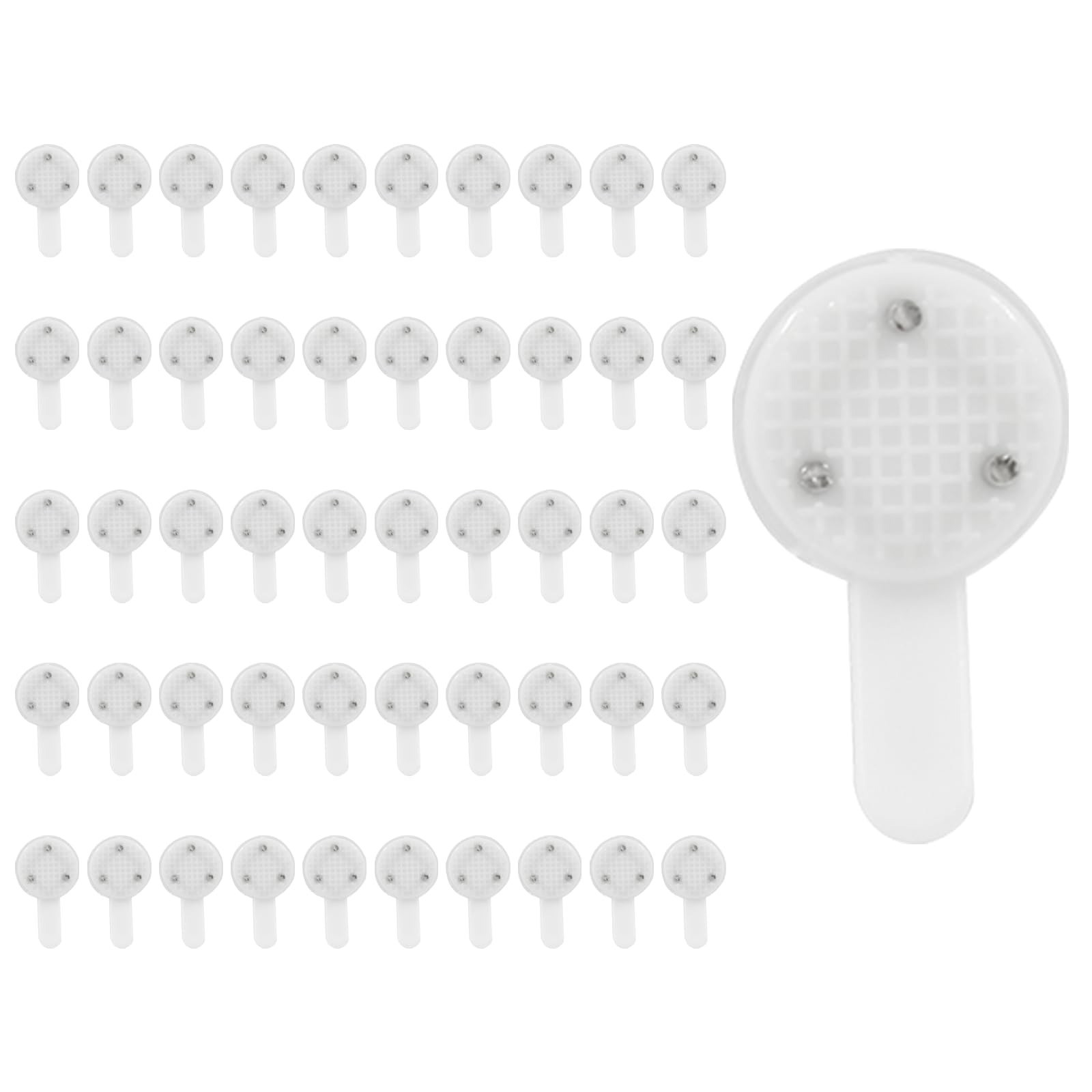 Hordion 50 PCS Plastic Picture Hangers – Invisible Nail Wall Hooks