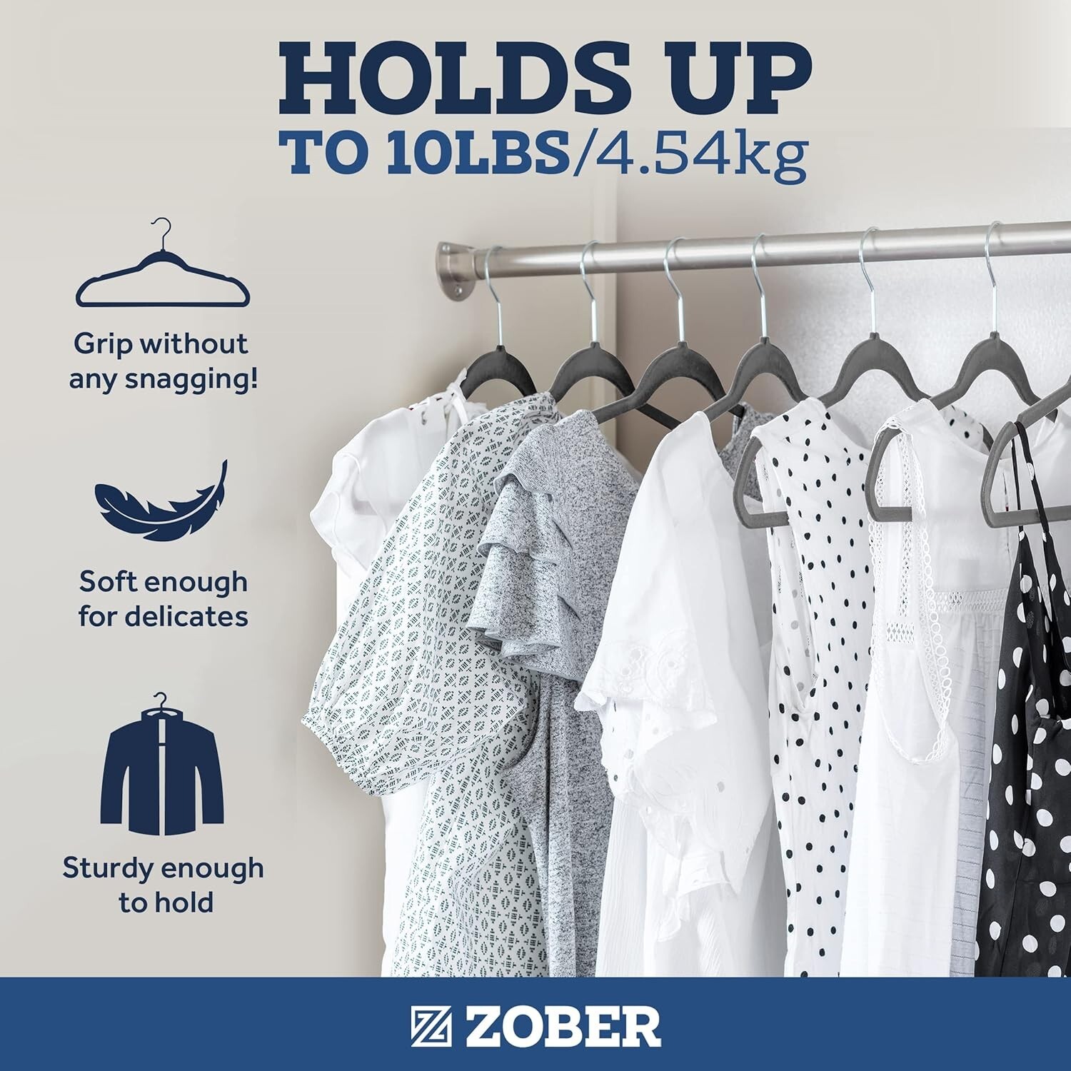 Versatile 50 Pack Velvet Hangers – Heavy Duty Non-Slip for All Clothing Types