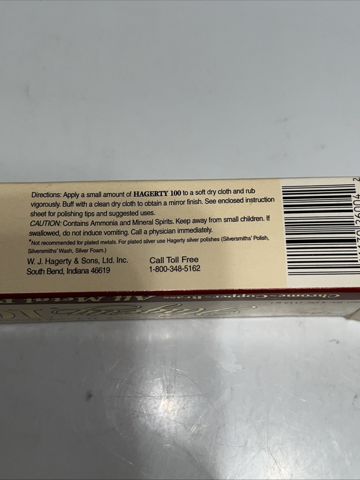 Hagerty 100 All Metal Polish 4 Oz New In Box Vintage Cream Formula H4