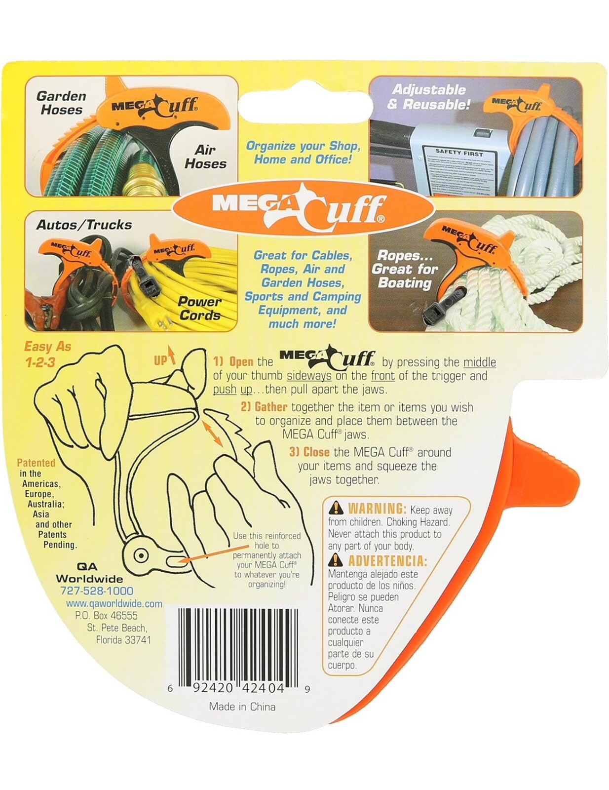 MEGA CABLE CUFF Large! New! Organize Hoses, Cords With Ease!
