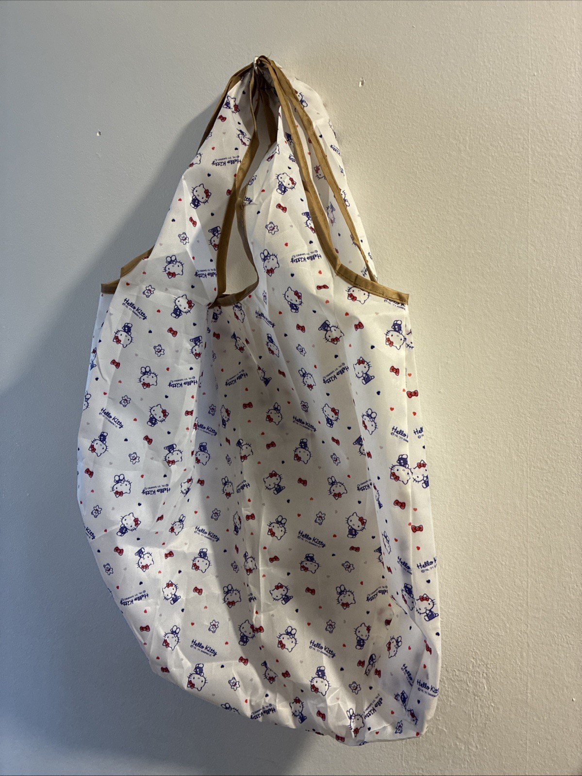 Hello Kitty Portable Foldable Reusable Shopping Shoulder Tote Bag 39x39cm