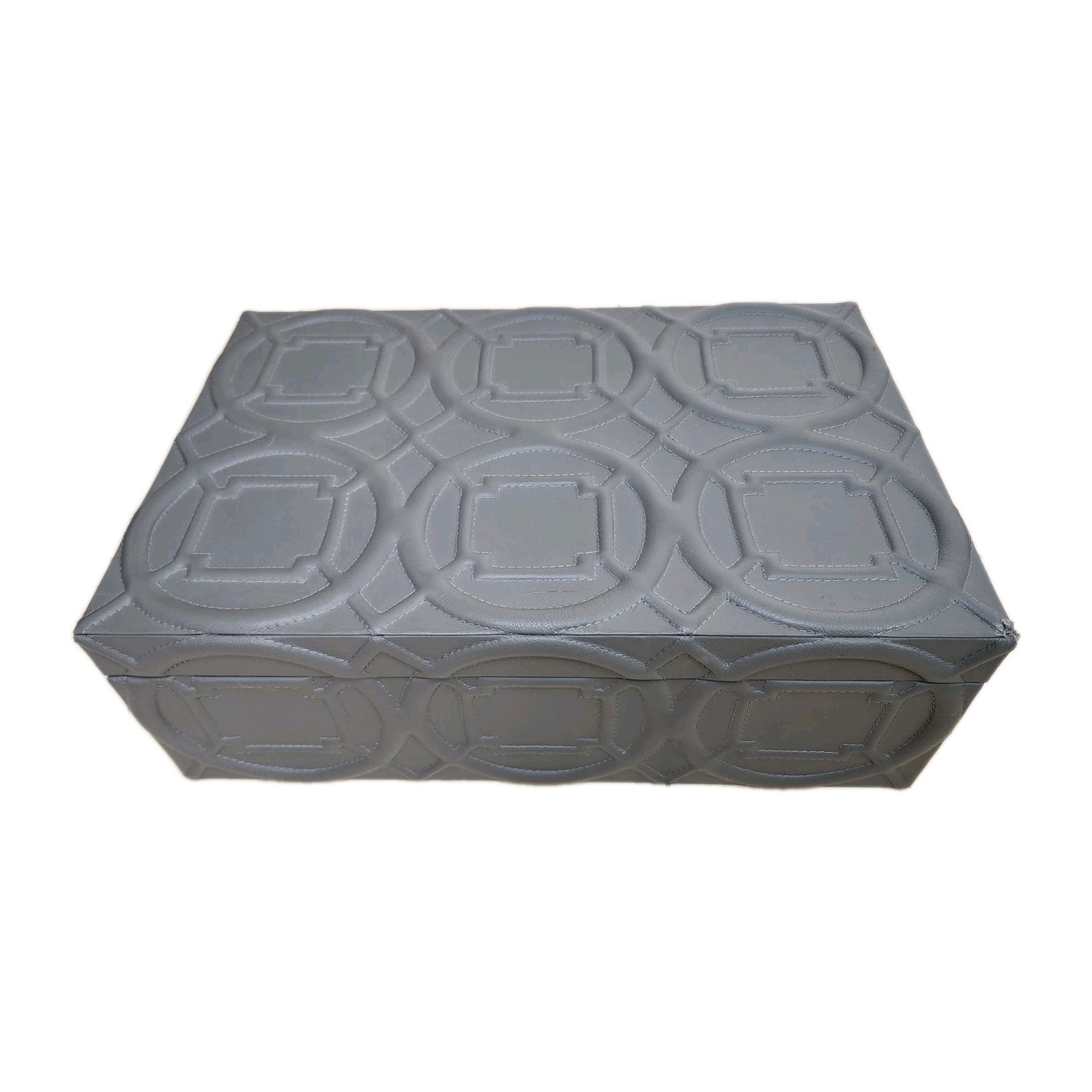 Global Views Large Gray Storage Box for Shoes, Clothing – 19.5″ x 13.5″ x 6.75″