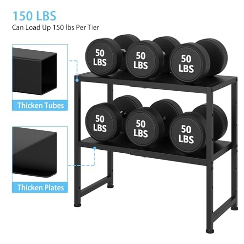 2-Tier Expandable Metal Storage 2 Tier：11.02″D x 23.62″W x 20.87″H Black