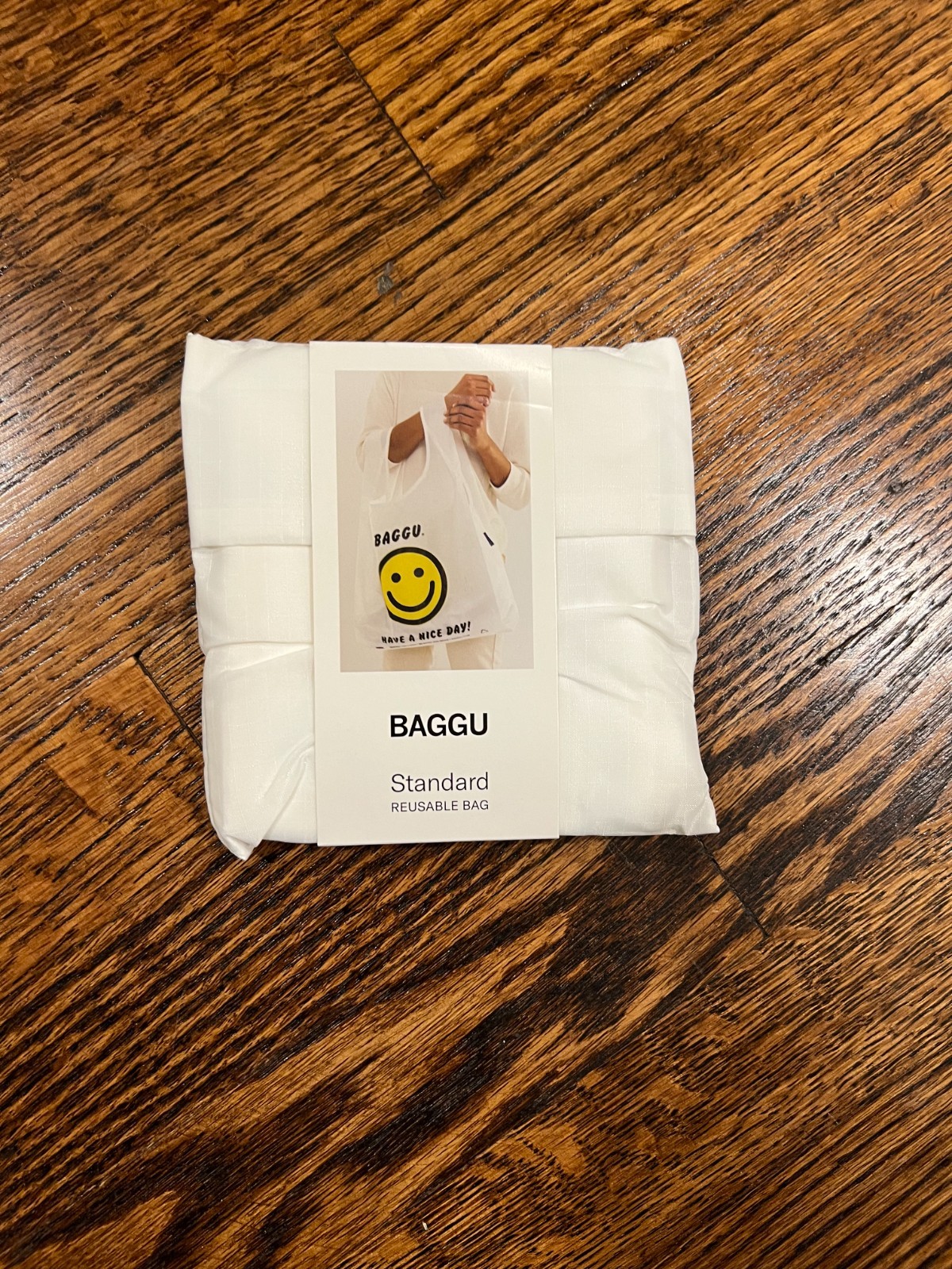 BAGGU Have a Nice Day Smiley Face Standard Baggu Reuseable Bag New HTF Rare