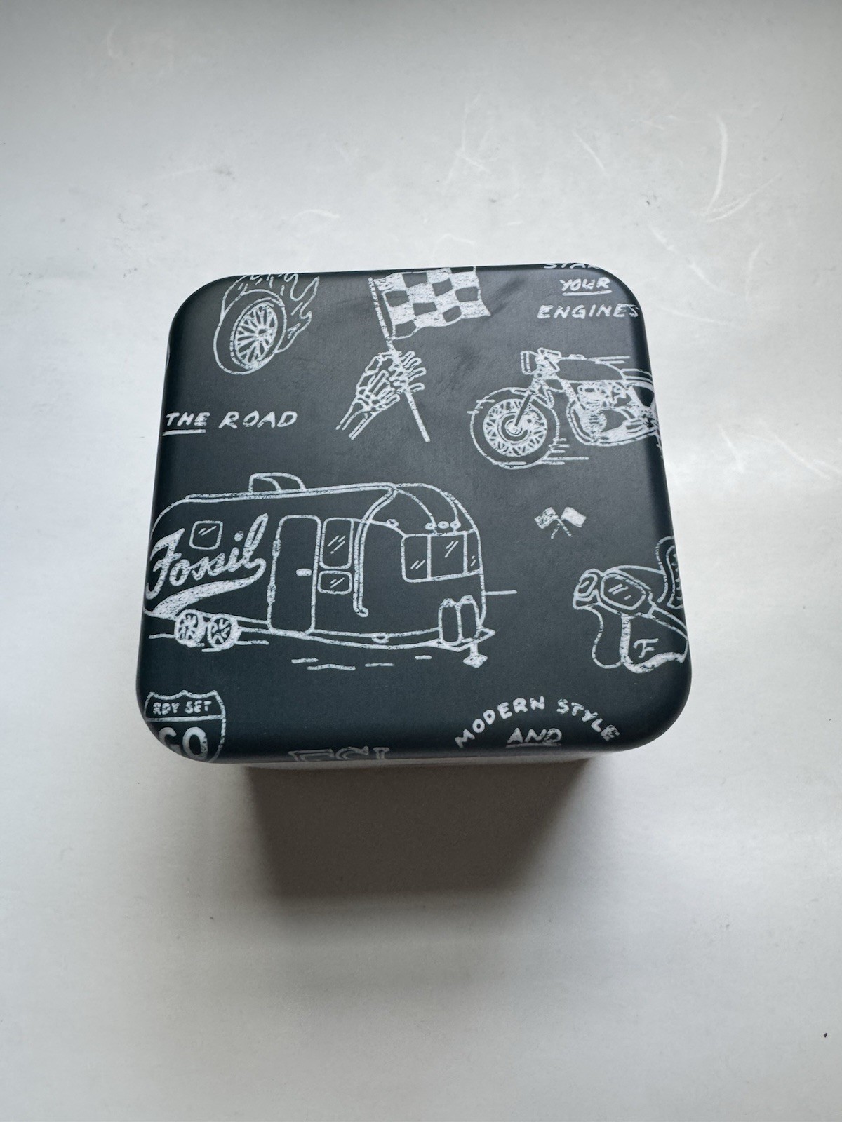 Empty Aluminum Square Can 3.5 W x 3.5 L x 2.5 H Metal Storage Container