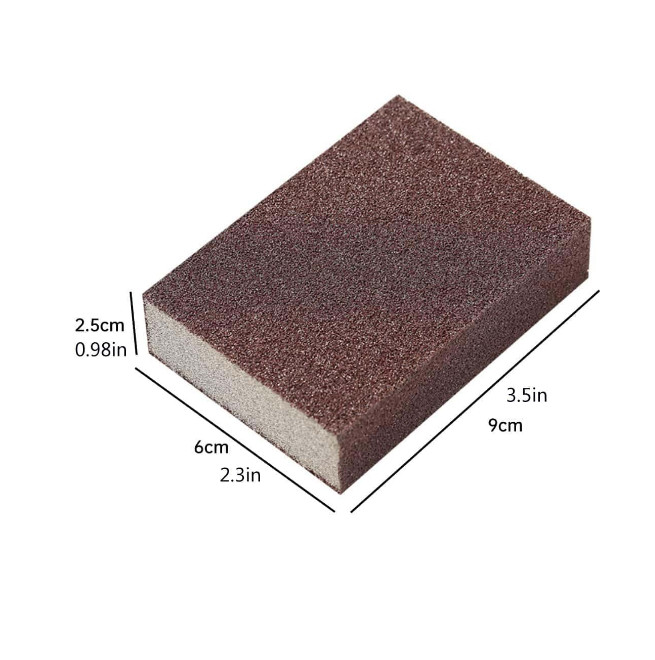 1pc Two-Tone Cleaning Sponge – Sponge Scrub for Descaling Pot & Teapot – NEW