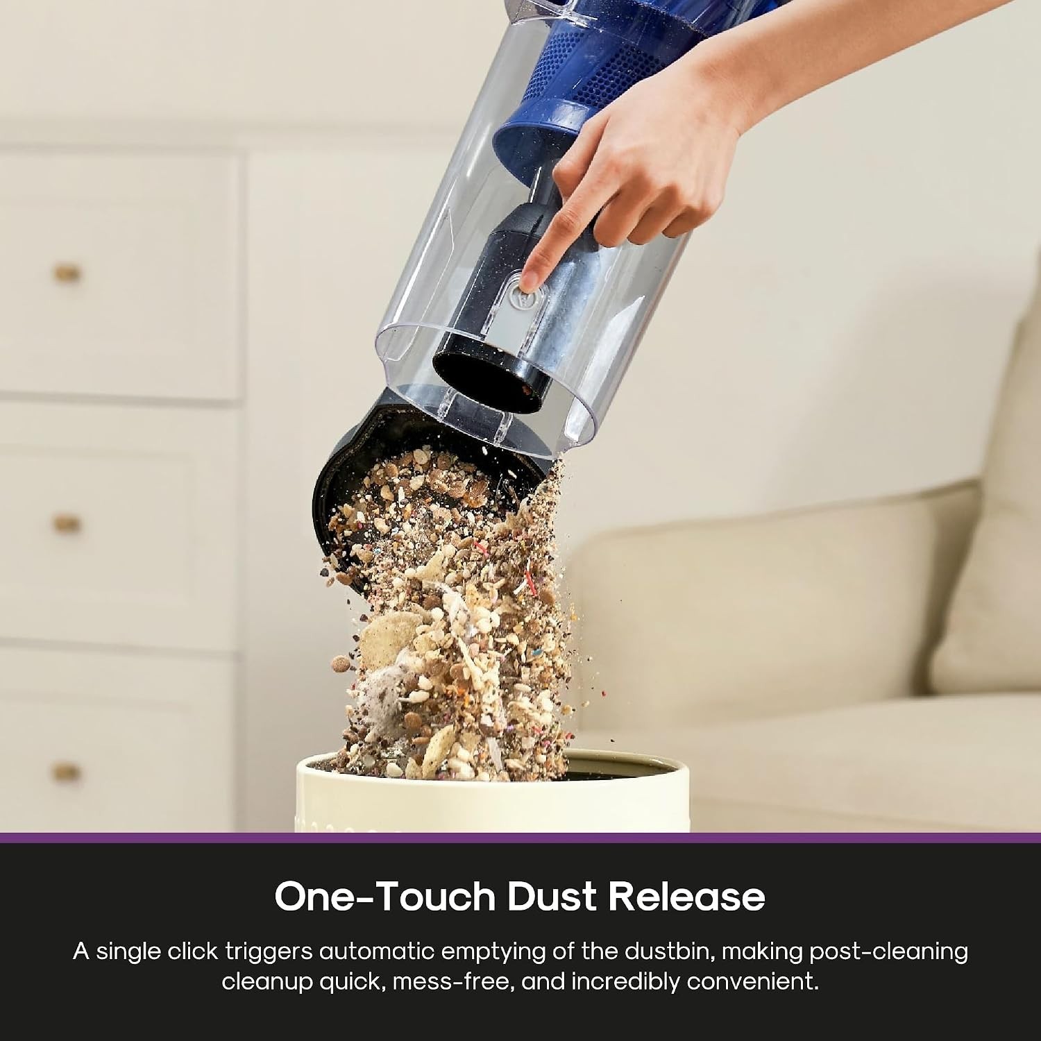 Lightweight Powerful Upright Vacuum Cleaner for Carpet and Hard Floor, PowerS…