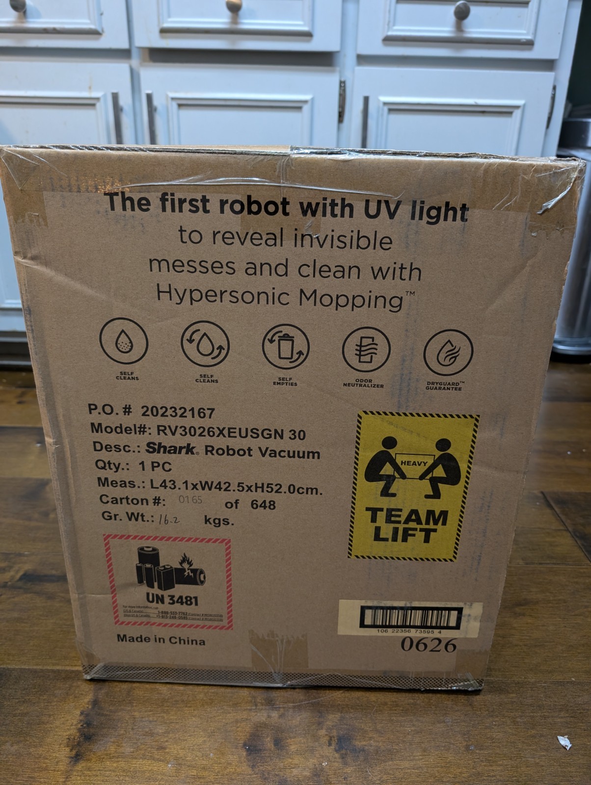 Shark – PowerDetect UV Reveal 2-In-1 Vac & Mop – Evergreen – Brand New