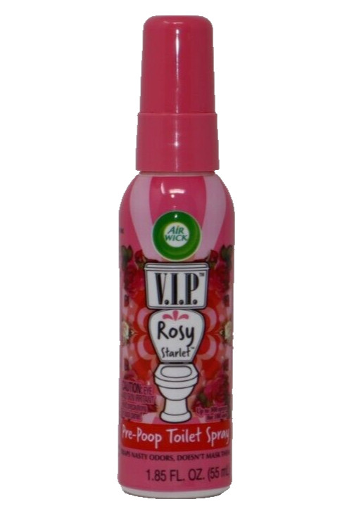 3x Air Wick V.I.P. Pre-Poop Toilet Spray, Rosy Starlet, 1.85 oz (Travel Size)