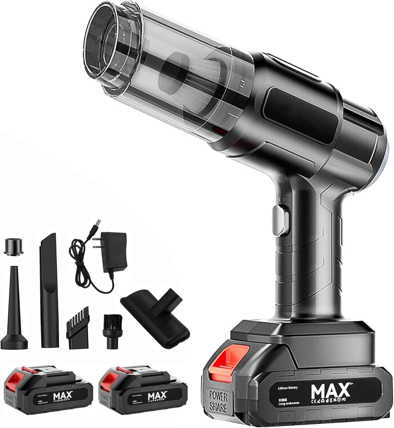 Multi-Surface 4-in-1 Handheld Vacuum – Powerful 18000PA Suction for Car & Home