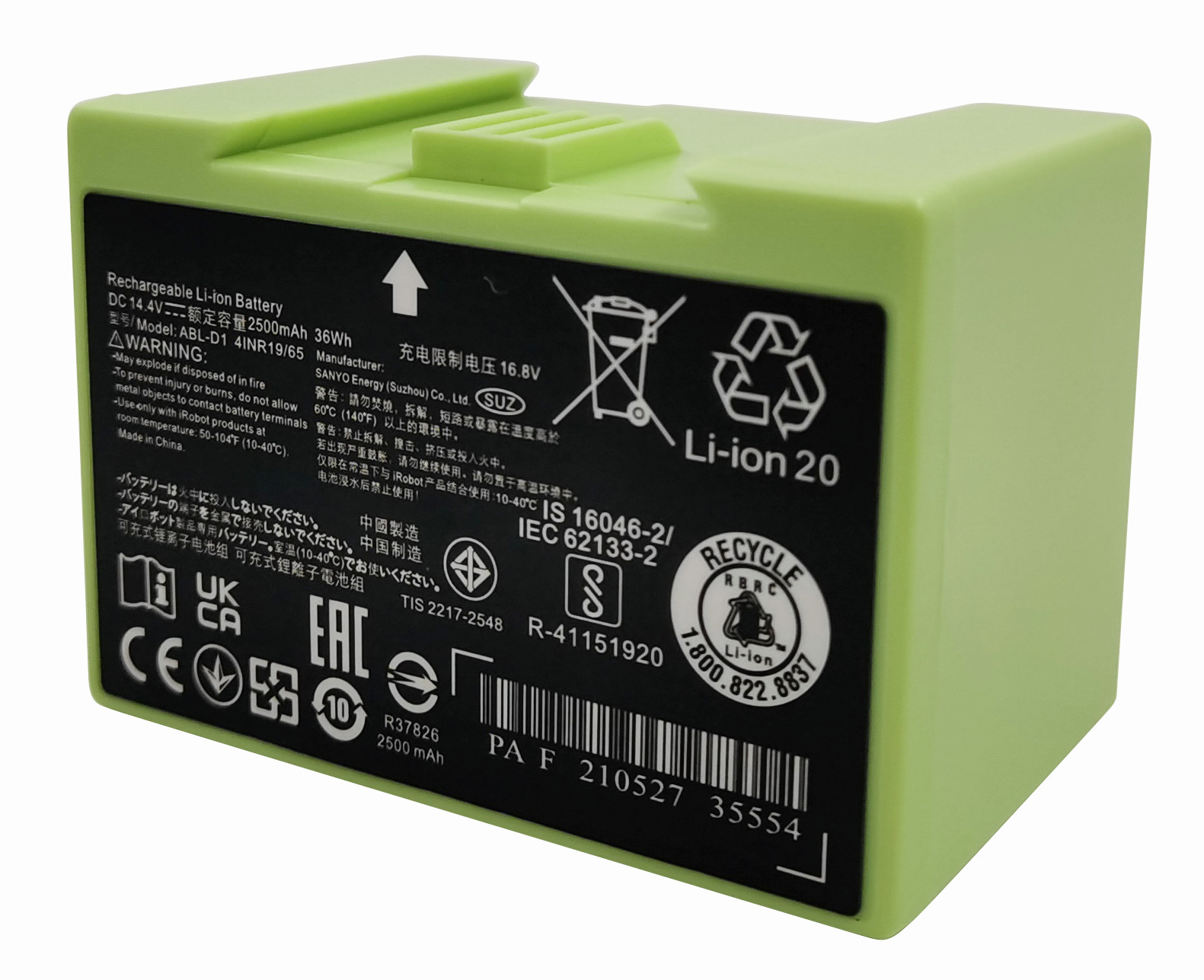 For iRobot Roomba 14.4V Battery i7 e6 7550 e5 e5152 e5154 ABL-D1 e and i Series