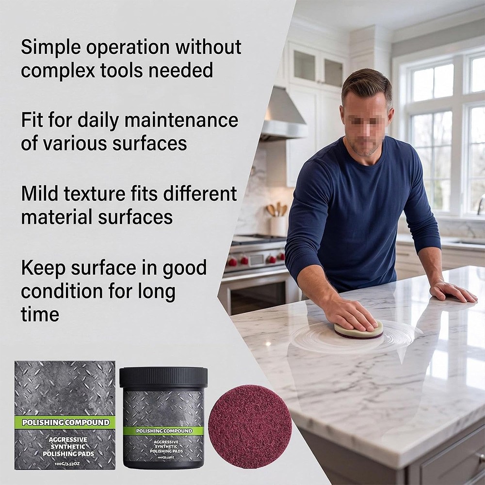 Furniture Wax Gentle Repair Wax Restoration for Cabinet Cleaning Cream with Pad