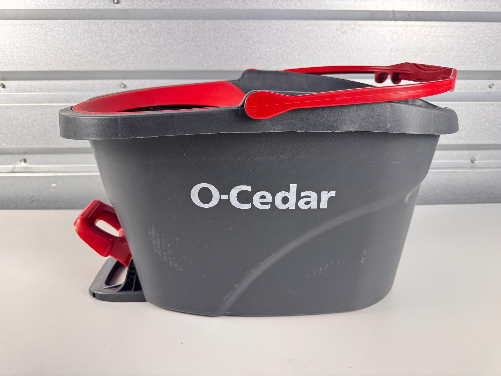 O-Cedar EasyWring RinseClean Mop Bucket Only Gray Red New Other No Mop Handle