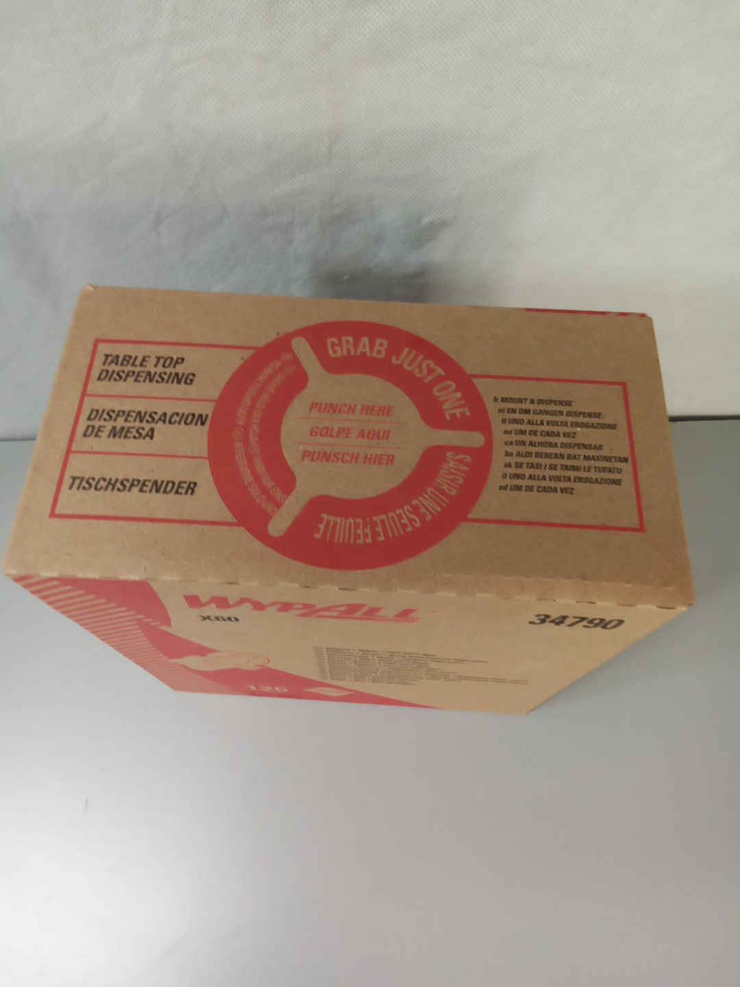 Kimberly-Clark Professional 34790 Wypall X60 Reusable Cloths 34790 Pop-Up White