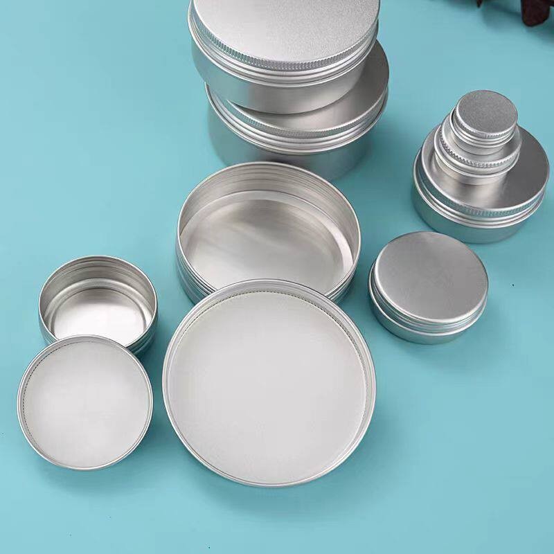 5-200ml Small Mini Round Tin Can Box Metal Jewelry Container Case 1/2/3/10/30pcs