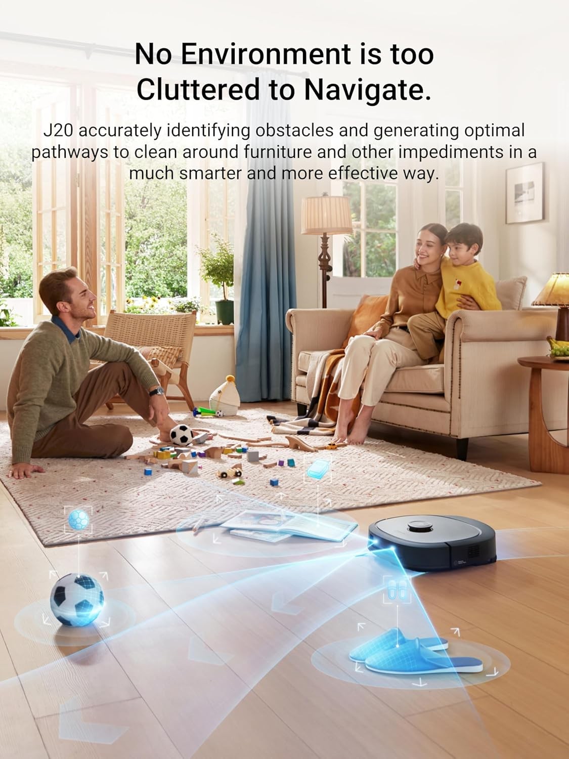 Eureka J20 Robot Vacuum Self Emptying 8000Pa Suction Auto Mop 3D Obstacle Avoid