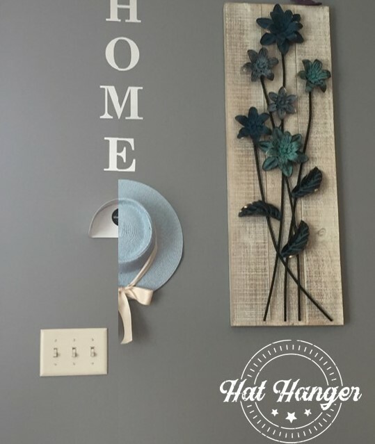 10 Pack Hat Hangers – Removable Tape Mounted – Rack Hook Cap Wall Mount No Nails