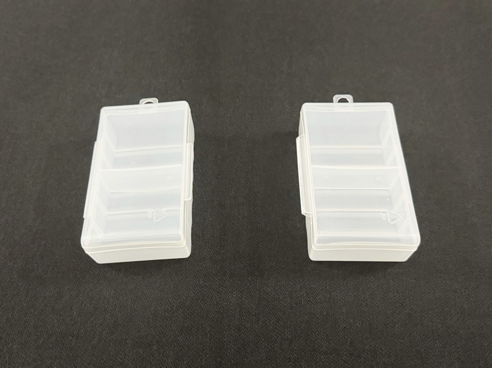 Double AA Battery Storage Box Case Holder in Clearview Color 12 Slot, 2QTY Set