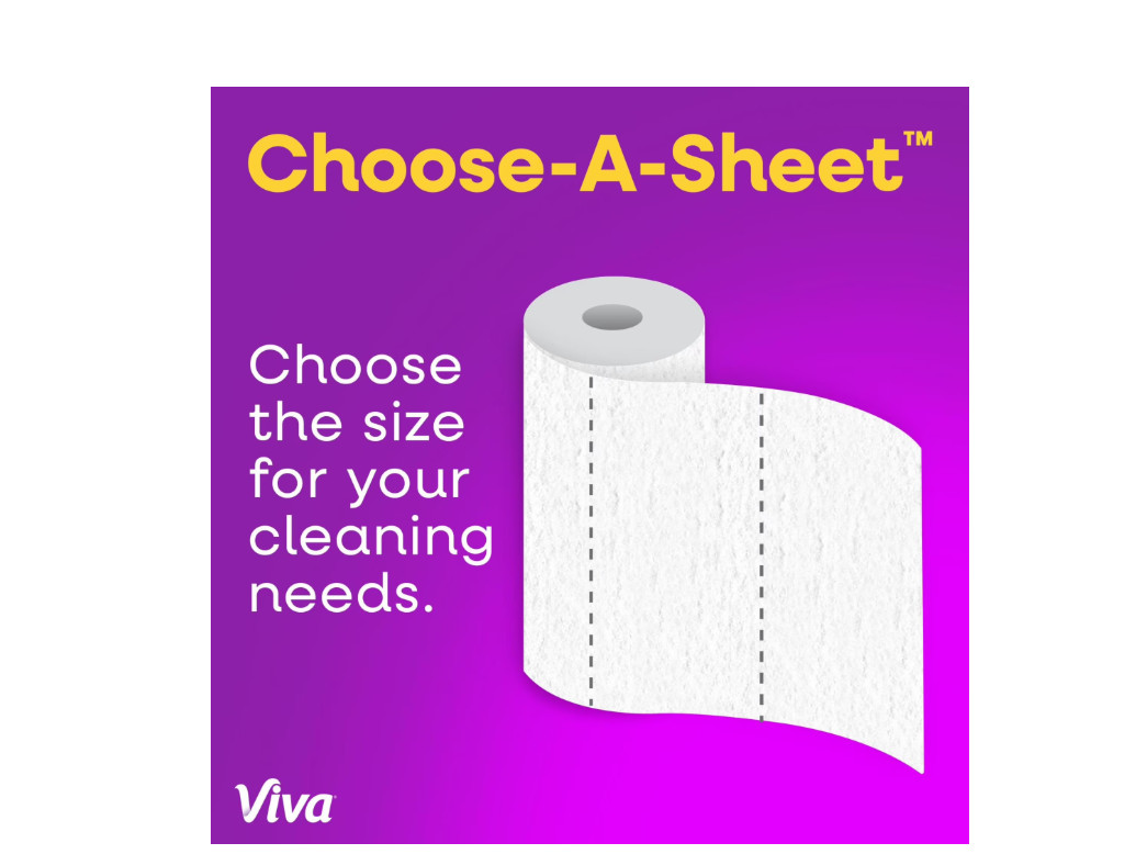 Viva Signature Cloth Paper Towels, 12 Triple Rolls, 129 Sheets per Roll