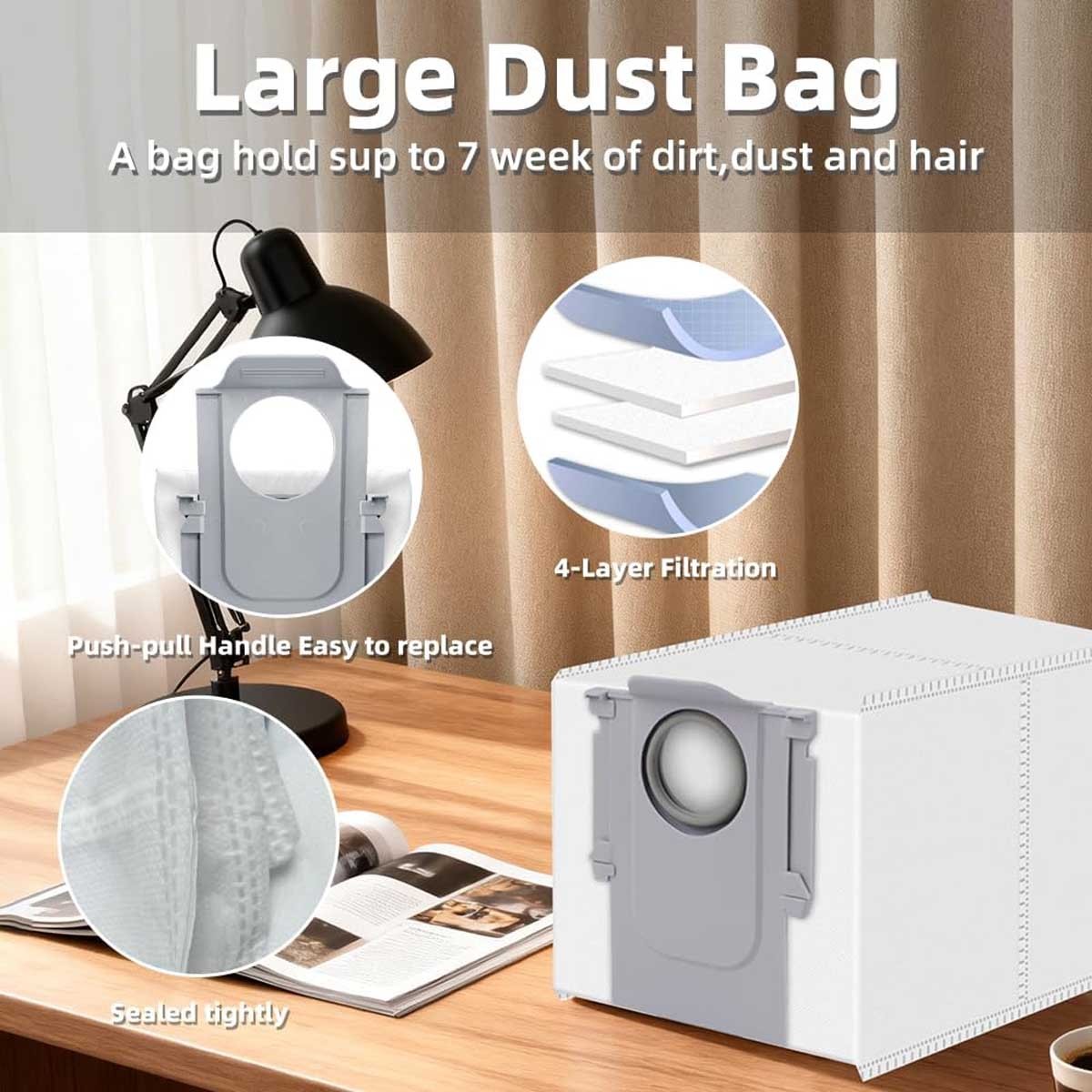 Accessories Kit Replacement Compatible with Roborock Qrevo Pro Robot Vacuum