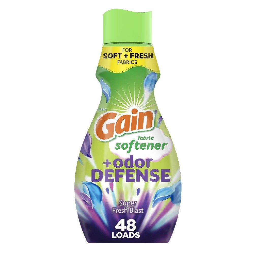 Odor Defense Liquid Fabric Softener, Super Fresh Blast Scent, 35 fl oz, 48 Loads