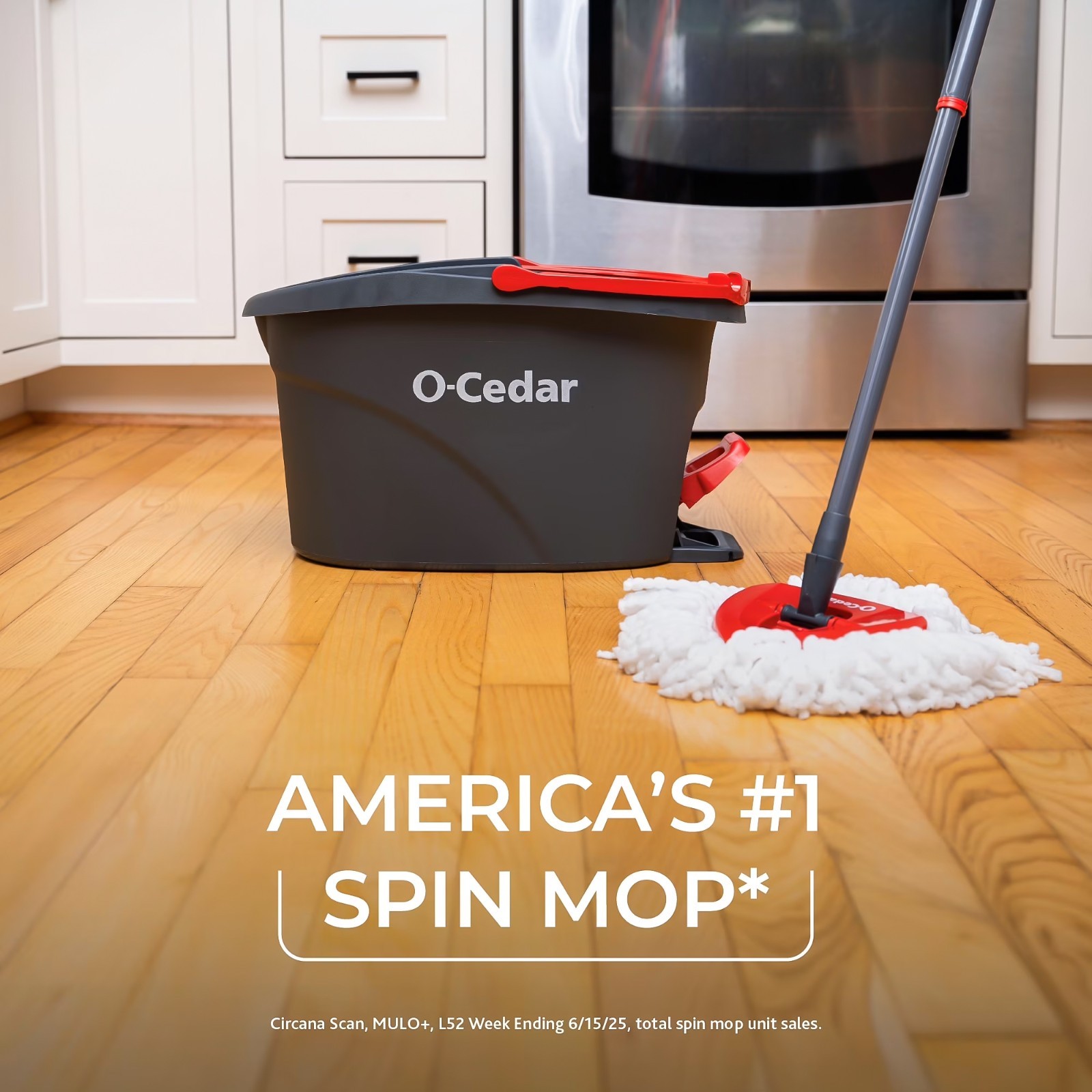 O-Cedar EasyWring Spin Mop Bucket System Microfiber Floor Cleaning Set New