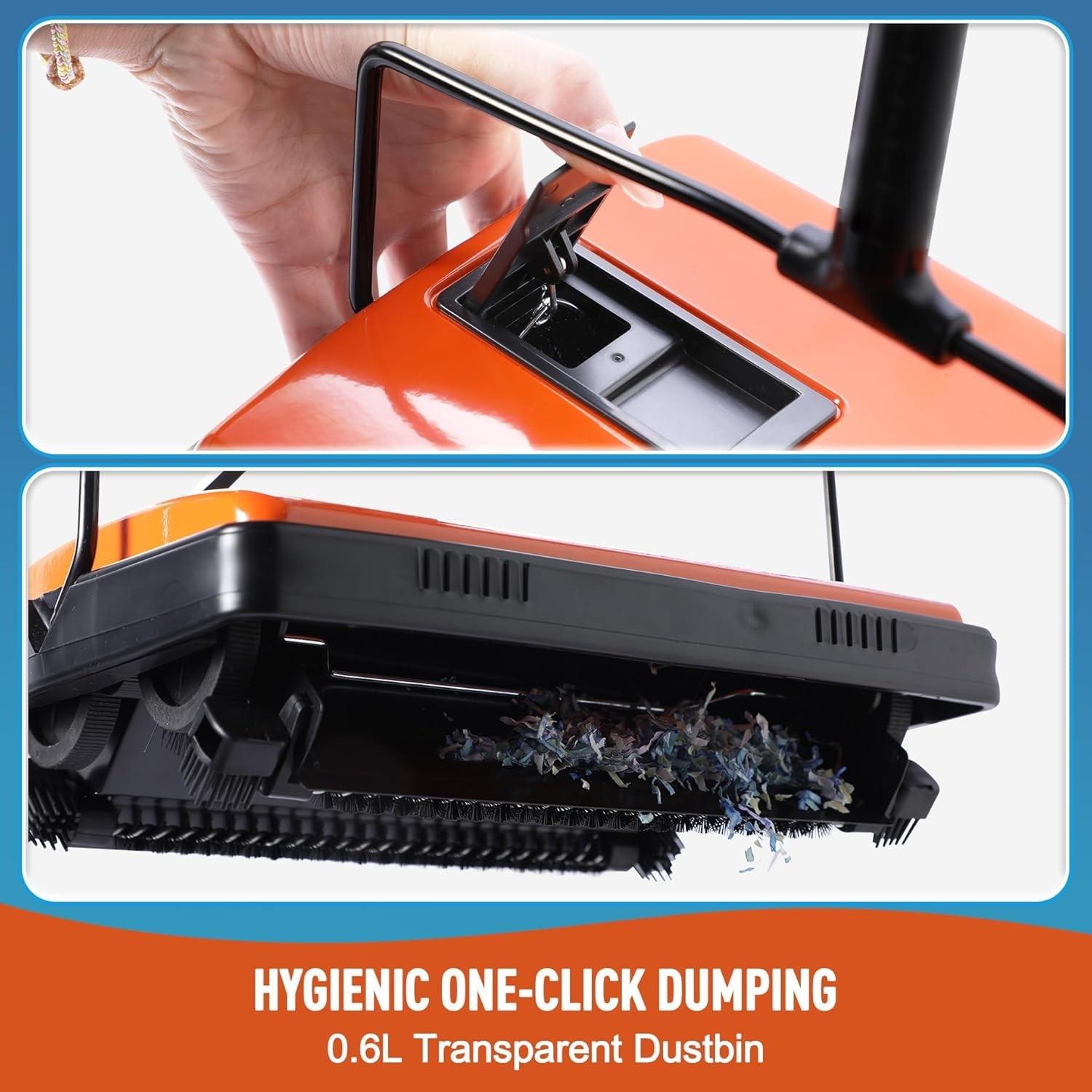 Lightweight Manual Carpet Sweeper for Pet Hair – Quiet & Eco-Friendly Solution