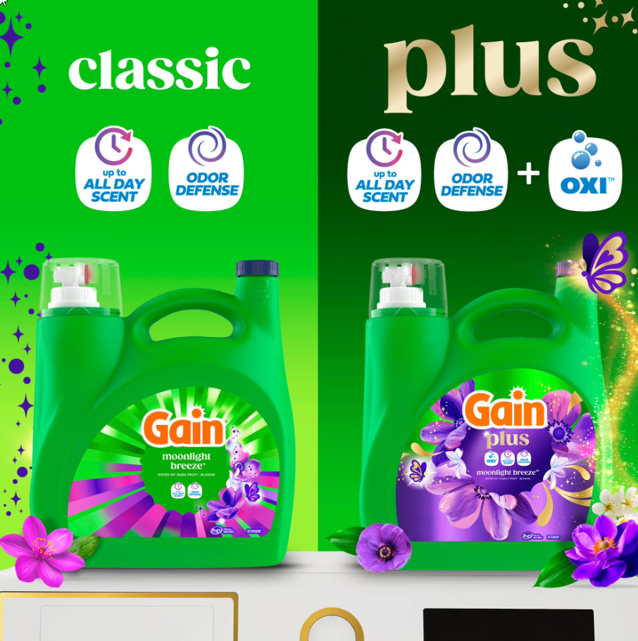 Free Ship – Gain Moonlight Breeze Liquid Laundry Detergent Plus OXI 133 fl oz