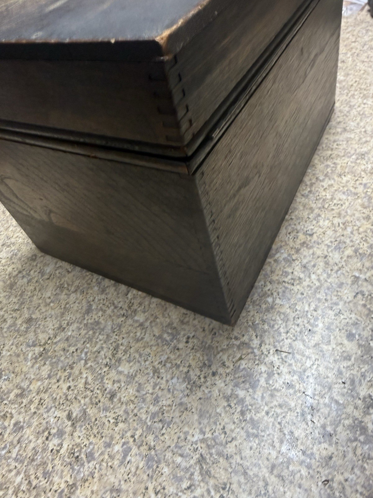 Handmade Lead Lined Wood Box Storage 9Lb 11.5×8.125×7.75”H W Lock No Key EUC