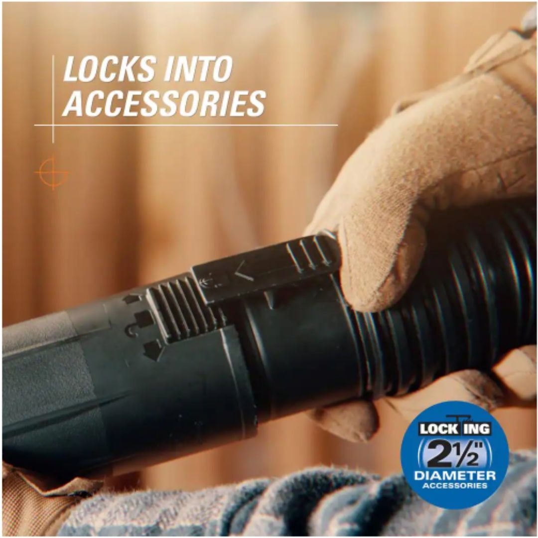 RIDGID Vacuum Hose Wet/Dry Shop Vac 2-1/2″ x 13′ Flexibility Locking Accessories