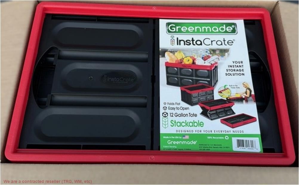 Greenmade 12gal Instacrate Collapsible Storage Container
