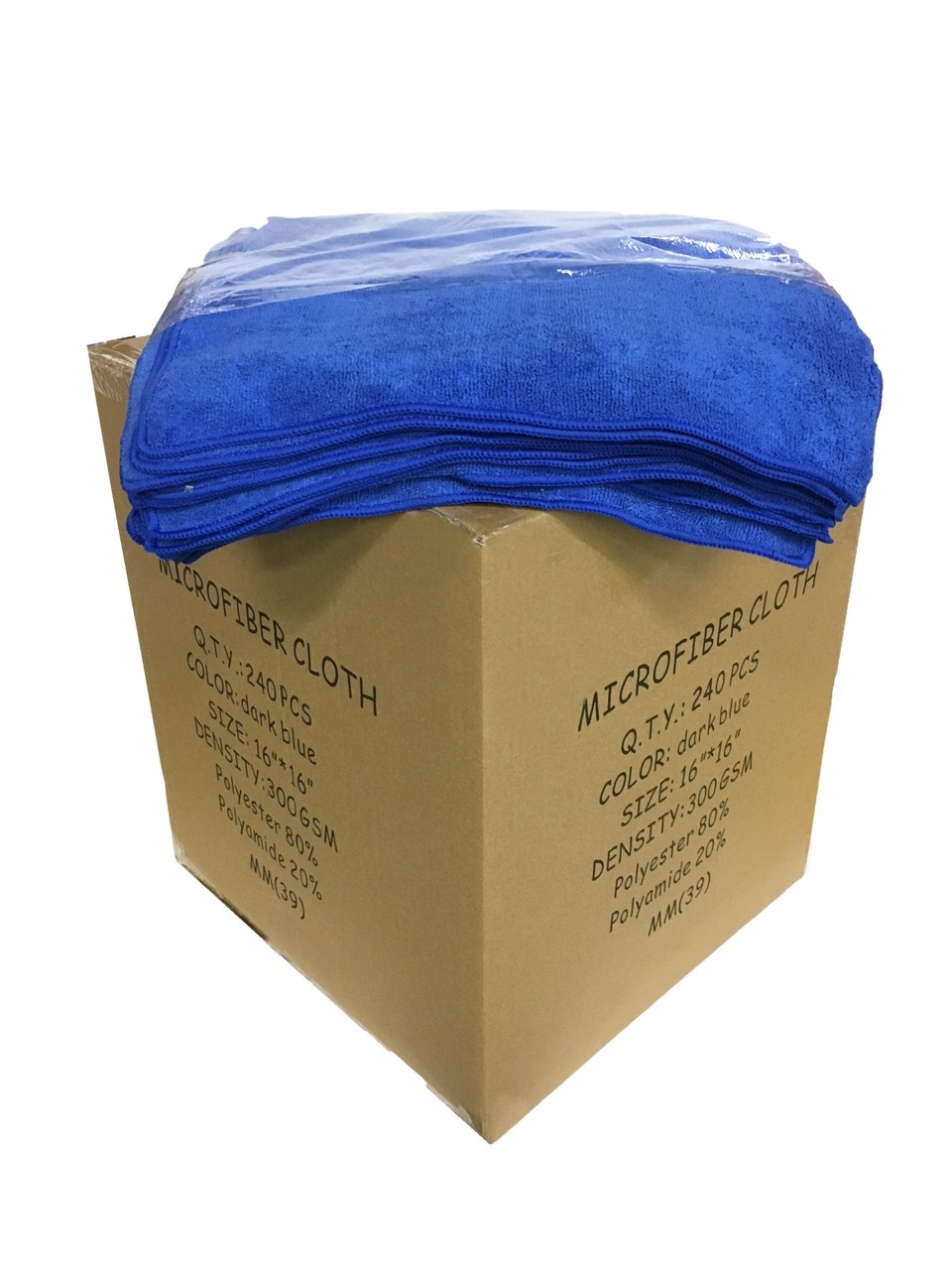 240 Microfiber Dark Blue 16×16 Cleaning Detailing Cloths Towel Auto Car 300GSM