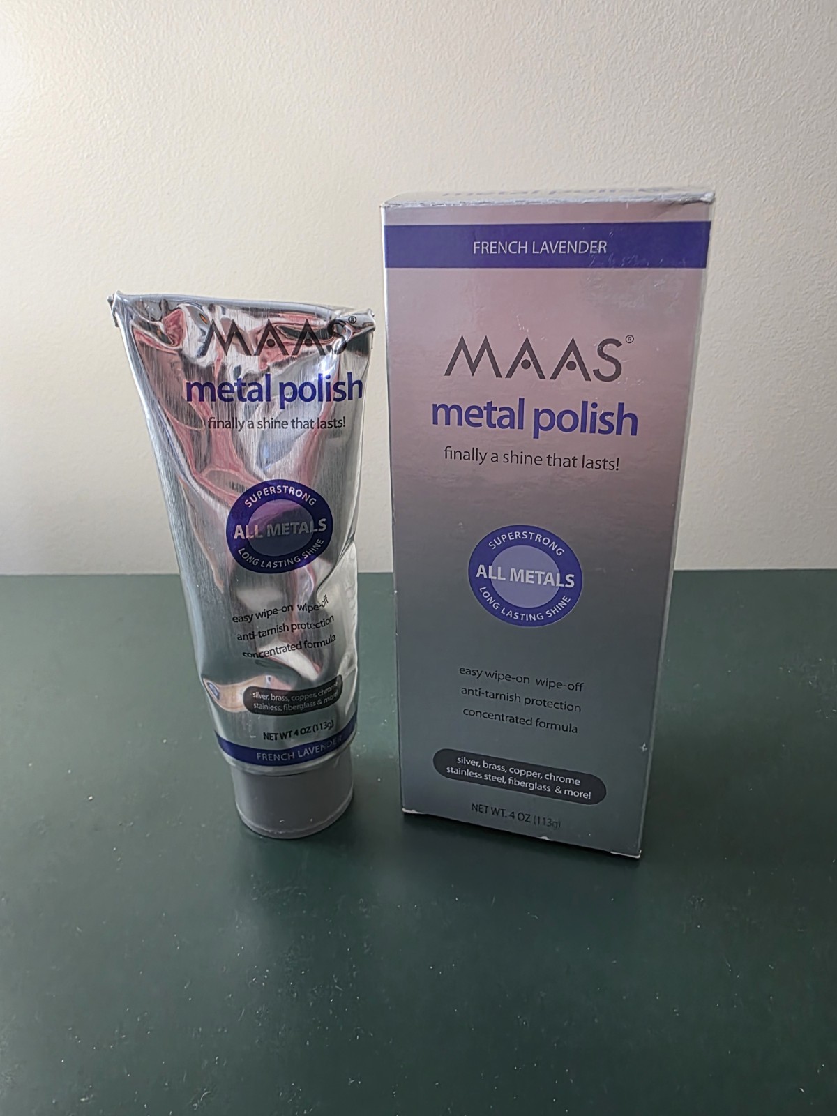 Maas Metal Polish All Metals Super Strong Approximately 80% Or More Remaining