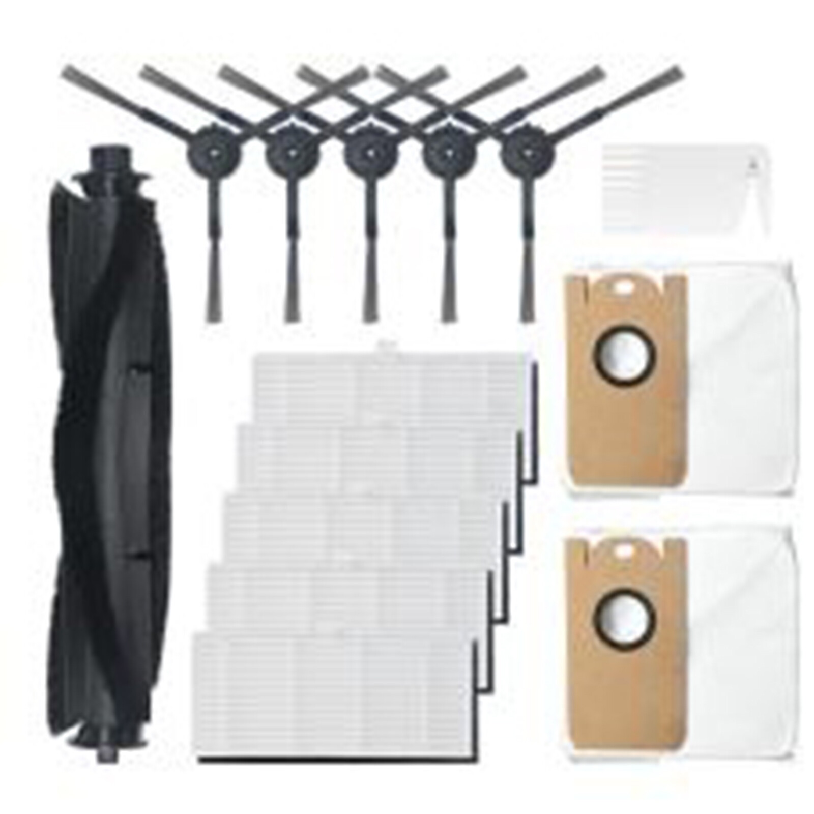 For VIOMI S9 Vacuum Cleaner Parts Side Brush Filter Mop Cloth Dust Bag Kit