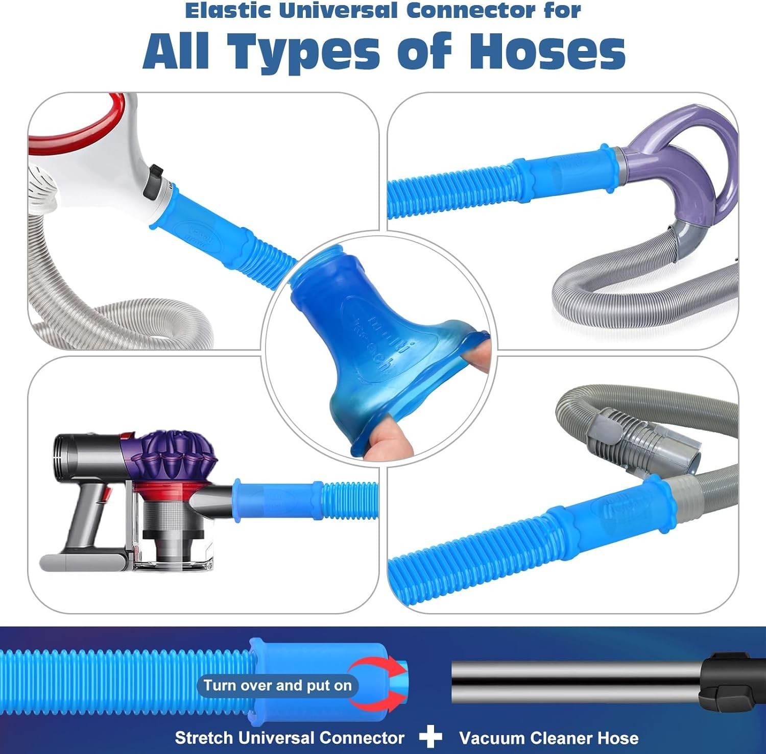 Dryer Vent Cleaner Kit Vacuum Attachment Hose with Lint Remover Cleaning Brush