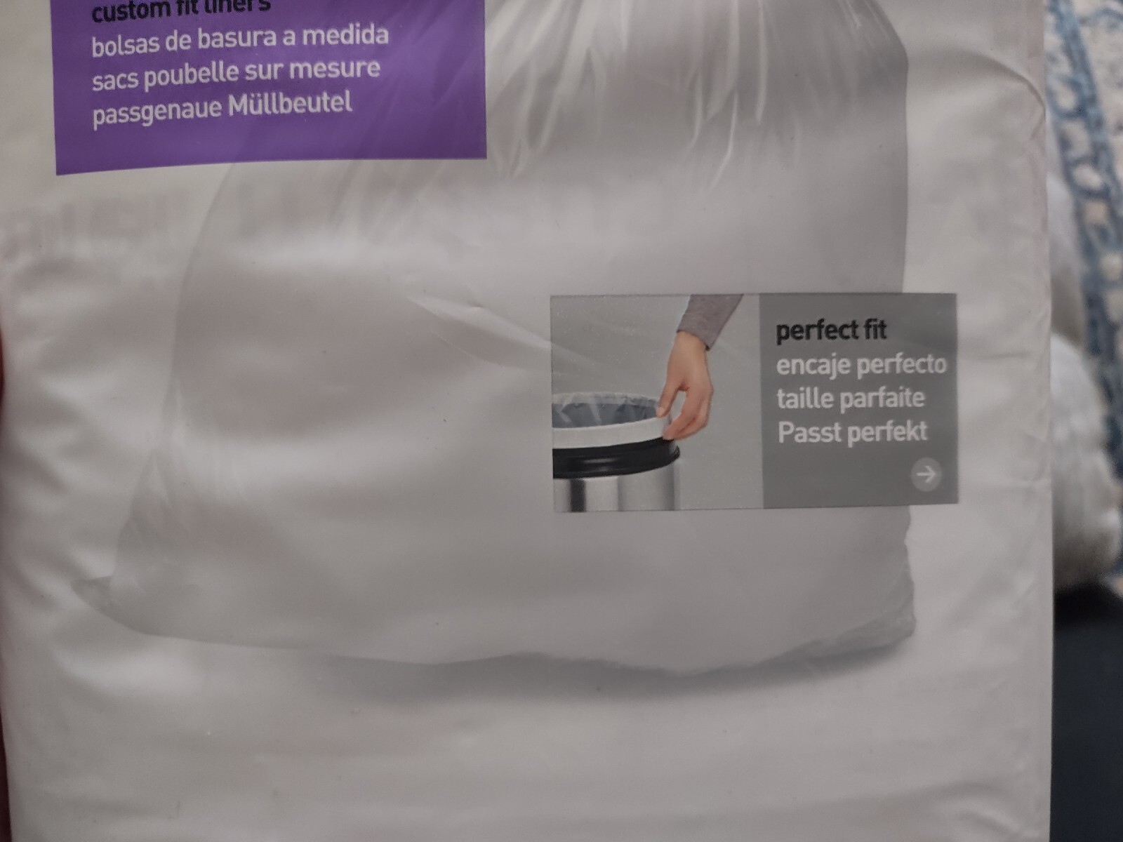 4 PACK simplehuman Code M 45 L Trash Bags 80 Liners Total White Extra Strong