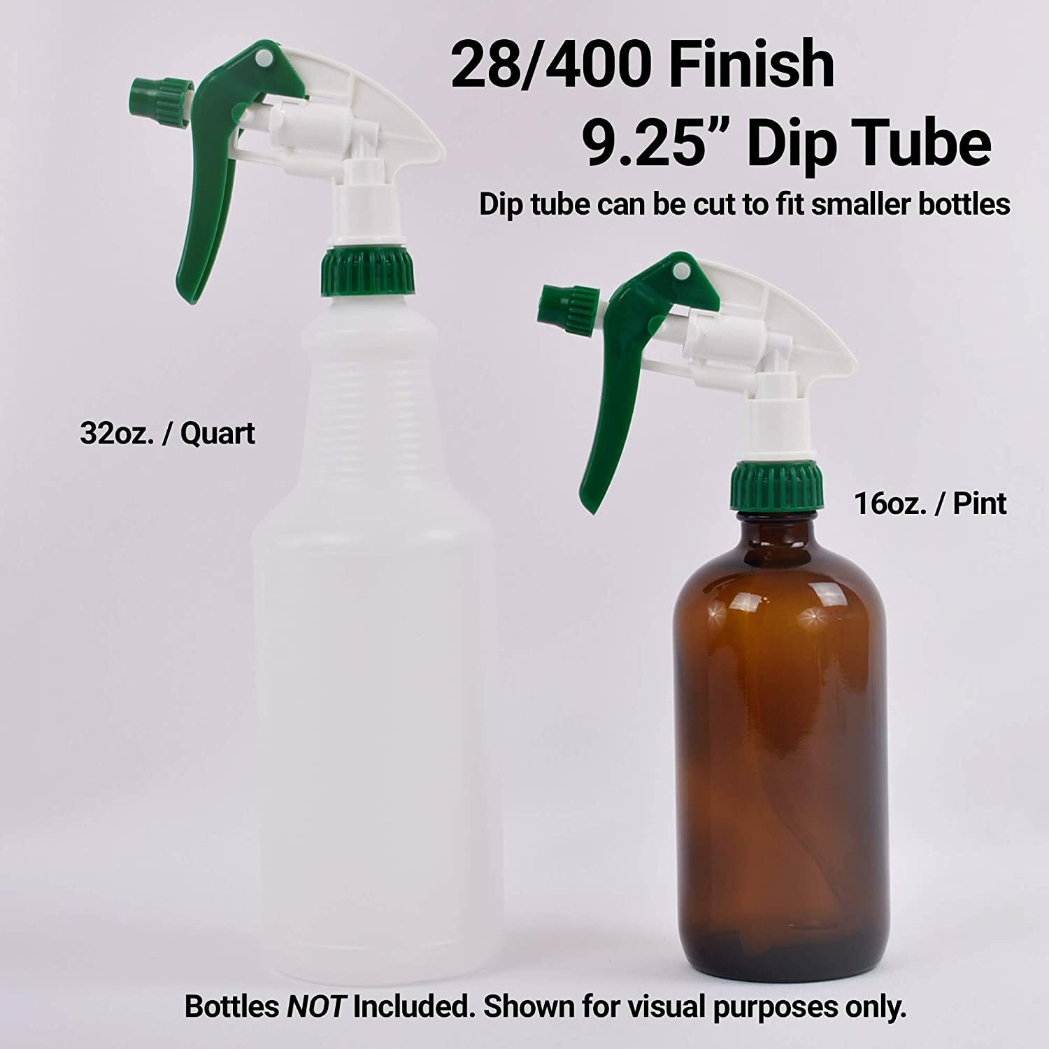 6 Pcs Heavy Duty Chemical Resistant Trigger Sprayer Spray Bottle Nozzle Head