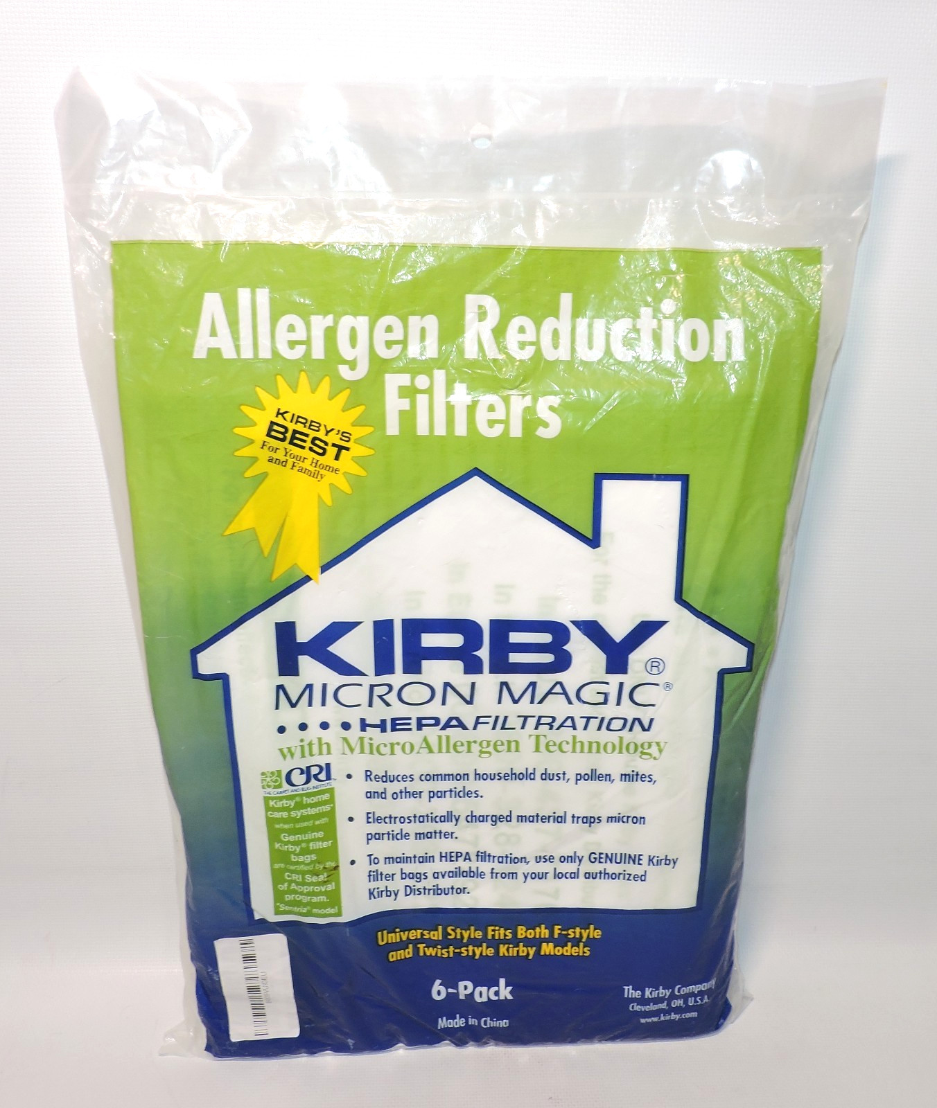 6 PACK Genuine Kirby Micron Magic HEPA Filter Vacuum Bags Allergen Reduction NEW