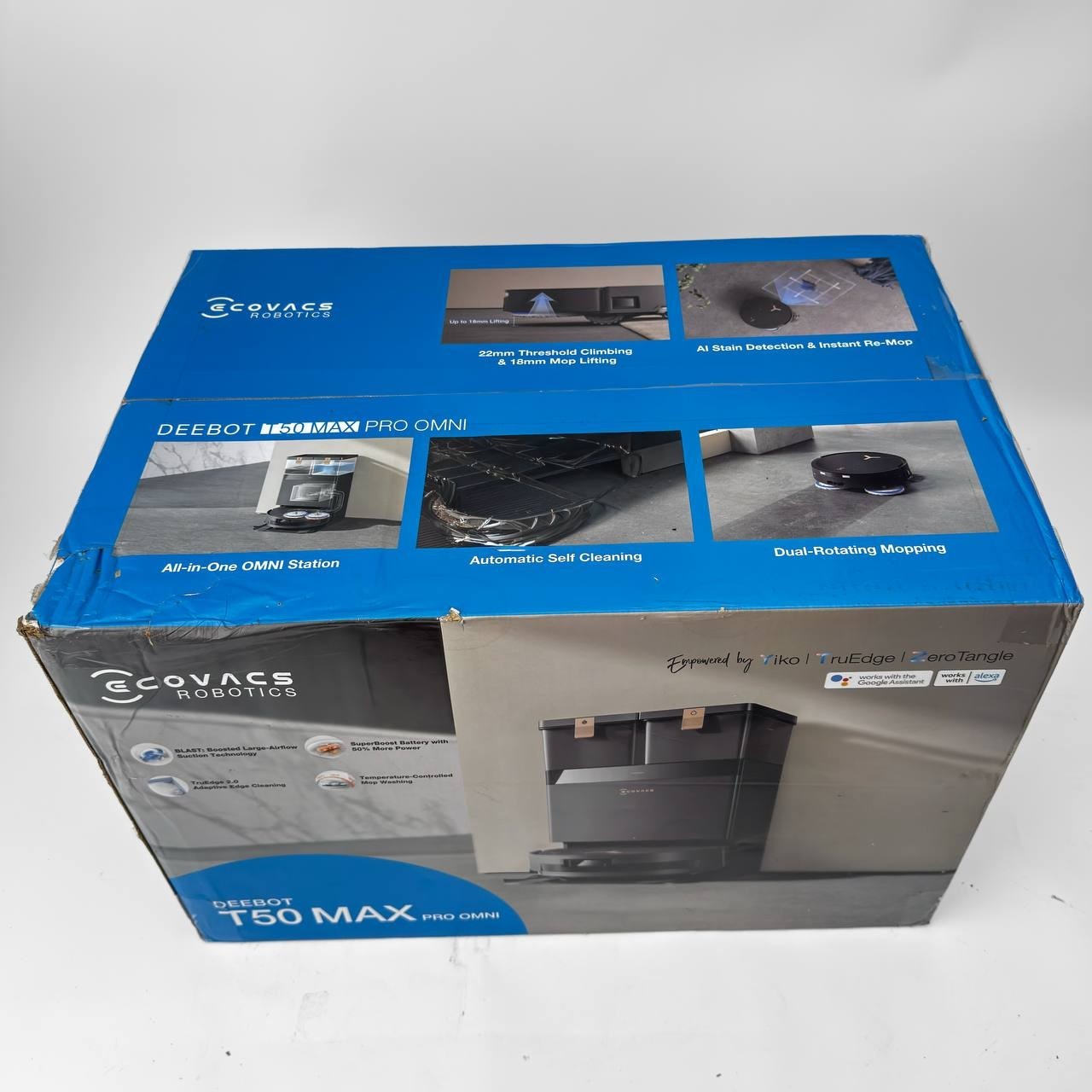 ECOVACS DEEBOT T50 MAX PRO Omni 18,500Pa Robot Vacuum and Mop – NEW!