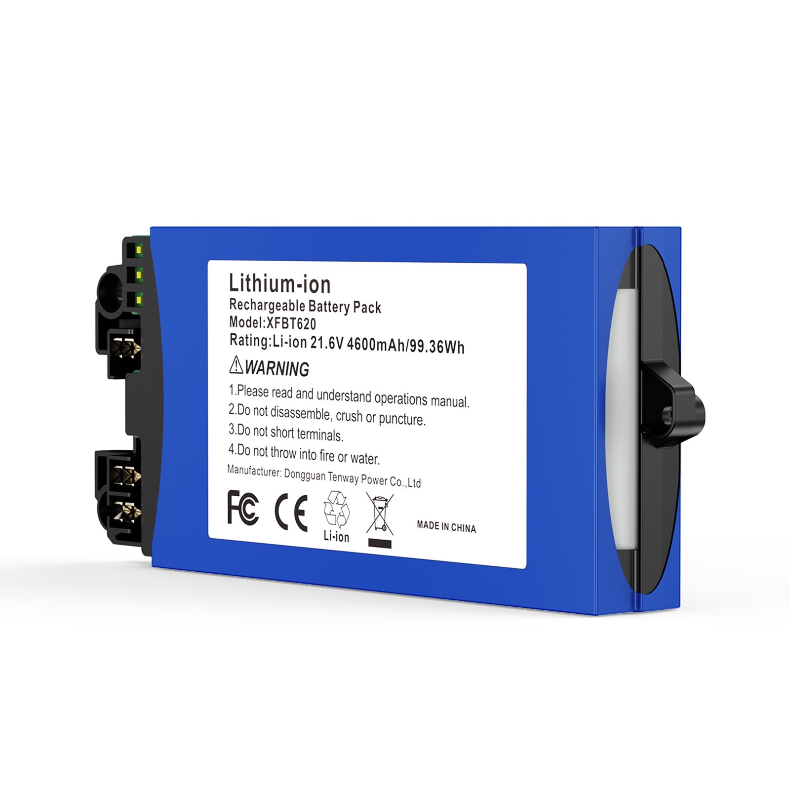 4600mAh Lithium-ion Battery for Shark XFBT620 Vacuum Cleaner IX140 IX141 21.6V