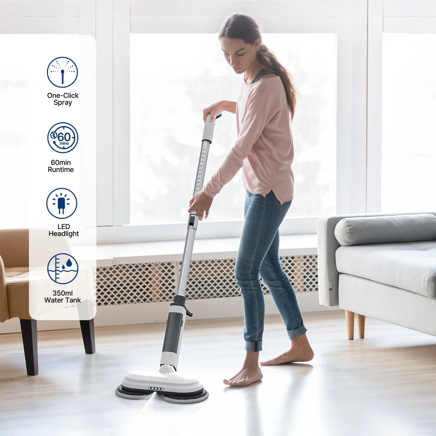 Steam Mop Cleaning Floor Tool Handheld Electric Steam Mop Floor Cleaner Cordless