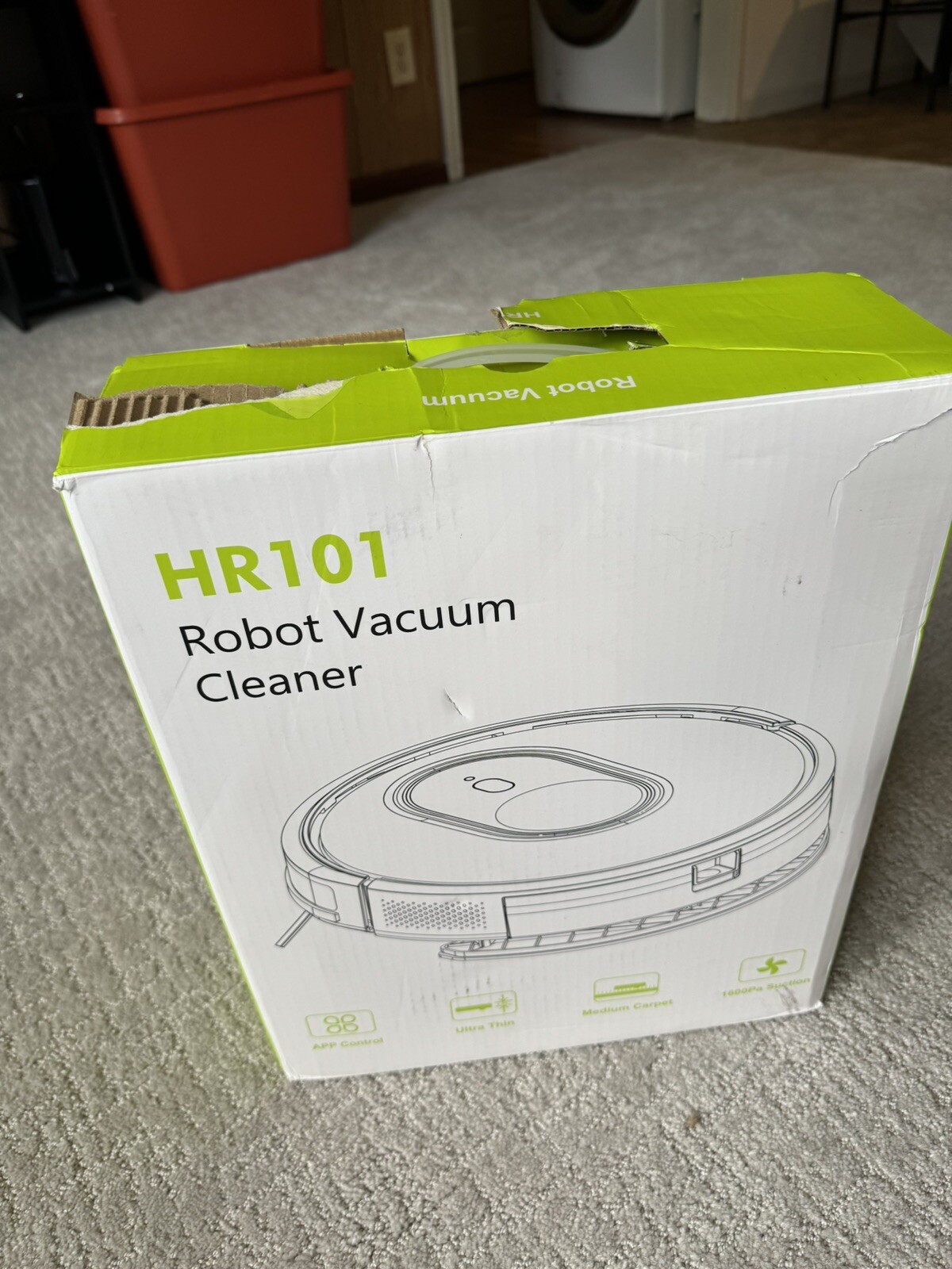 XIEBro HR101 Robot Robotic Vacuum Cleaner and Mop Combo, 3 in 1 Mopping in Black