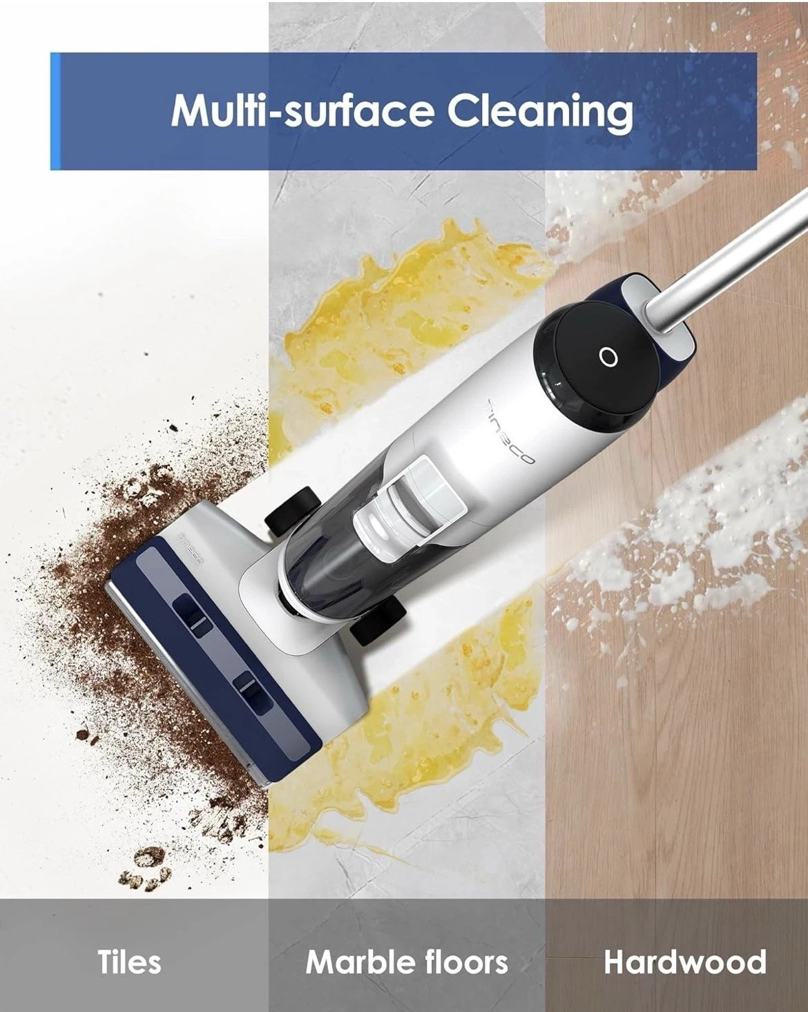 Tineco iFLOOR 5 Breeze Complete Wet Dry Vacuum Cordless Floor Washer