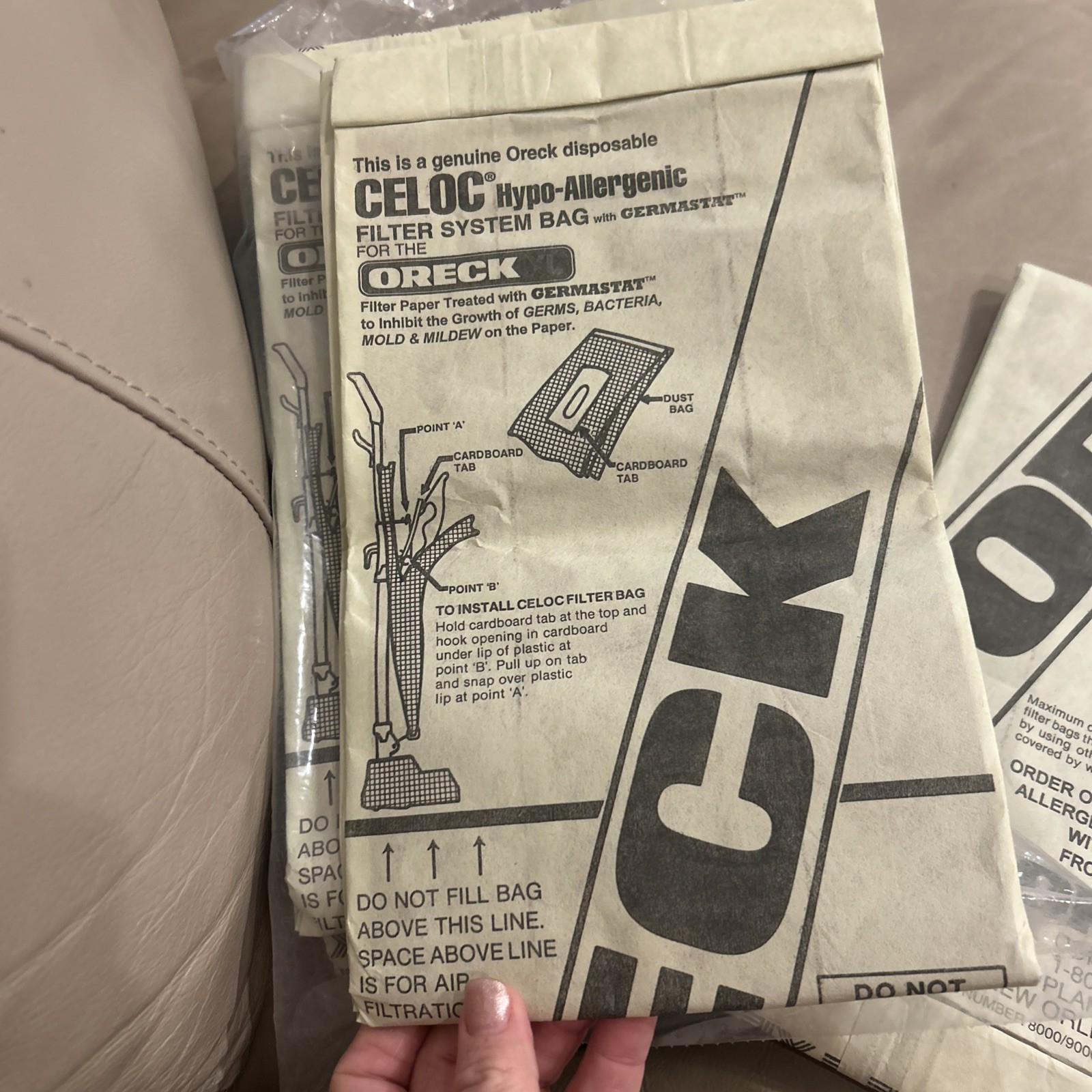 Pack of 11 Oreck XL Celoc Vacuum Cleaner Bags See Pictures For Which Models