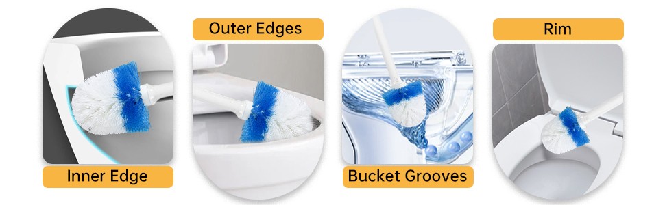 2 Pack Toilet Brush Replacement Head Compatible with OXO Good Grips Toilet