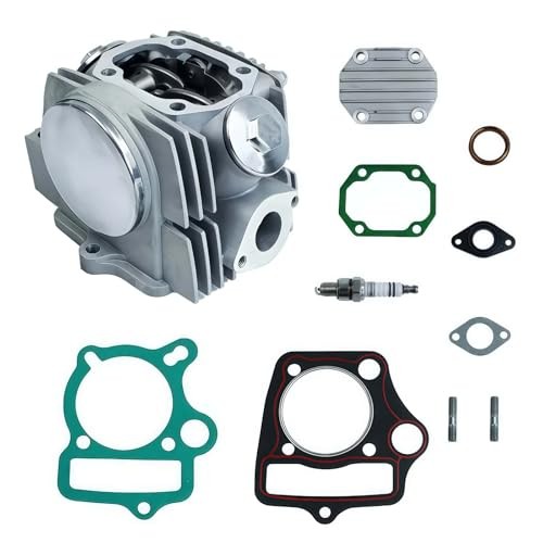 52.4mm Complete Cylinder Head Assembly with Spark Plug and Gaskets for 4